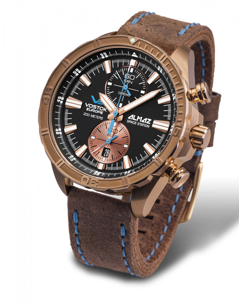 pánske hodinky Vostok-Europe ALMAZ bronze line 6S11/320O266