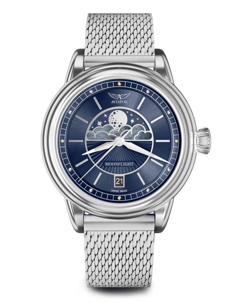 dámske hodinky AVIATOR model DOUGLAS Moonflight V.1.33.0.255.5