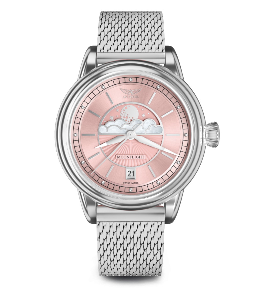 dámske hodinky AVIATOR model DOUGLAS Moonflight V.1.33.0.257.5