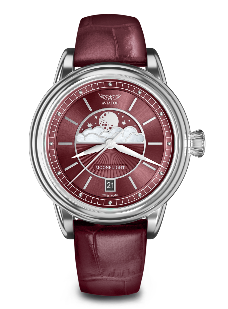 dámske hodinky AVIATOR model DOUGLAS Moonflight V.1.33.0.264.4