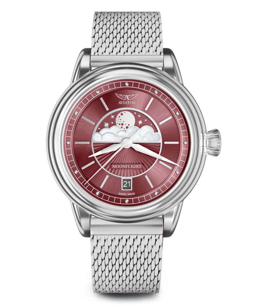 dámske hodinky AVIATOR model DOUGLAS Moonflight V.1.33.0.264.5