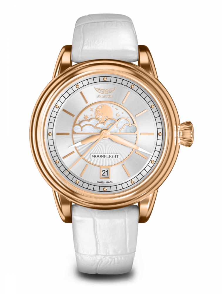 dámske hodinky AVIATOR model DOUGLAS Moonflight V.1.33.2.251.4
