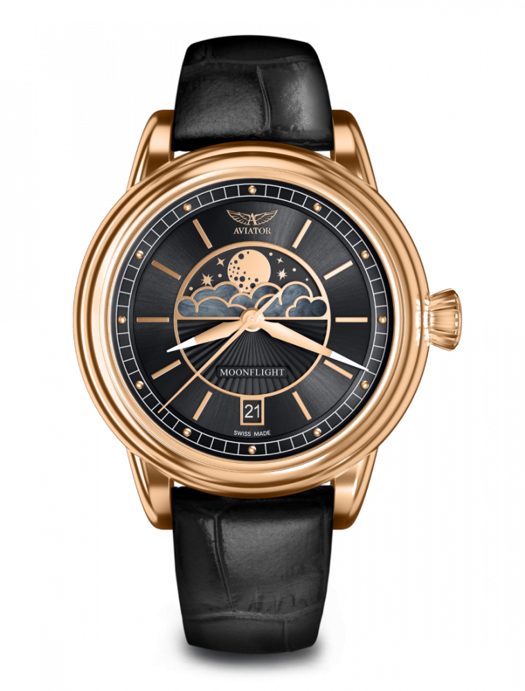 dámske hodinky AVIATOR model DOUGLAS Moonflight V.1.33.2.253.4