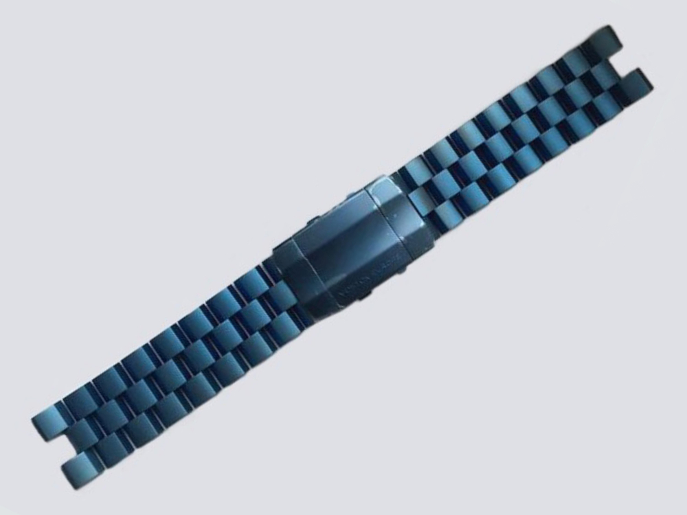 kovový náramok oceľový v modrej PVD úprave na model LUNOCHOD 6S21/620E278
