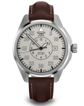 pánske letecké hodinky AVIATOR model AIRACOBRA 43 Heritage V.3.39.0.342.0