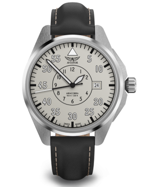 pánske letecké hodinky AVIATOR model AIRACOBRA 43 Heritage V.3.39.0.342.4