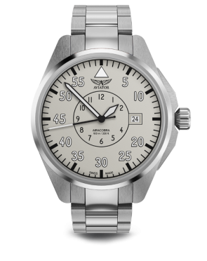 pánske letecké hodinky AVIATOR model AIRACOBRA 43 Heritage V.3.39.0.342.5