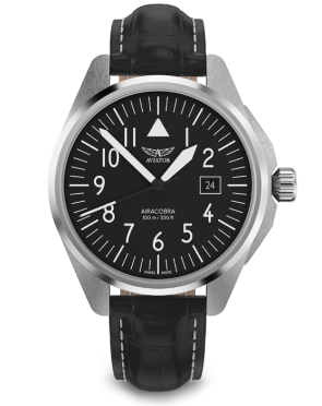 pánske letecké hodinky AVIATOR model AIRACOBRA 43 TYPE A V.1.38.0.315.4