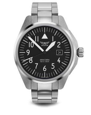 pánske letecké hodinky AVIATOR model AIRACOBRA 43 TYPE A V.1.38.0.315.5