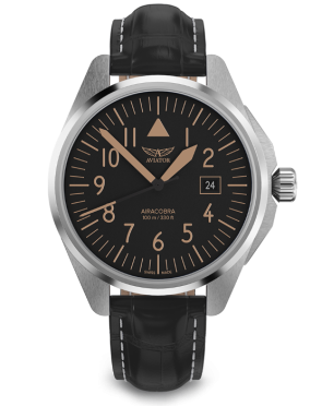 pánske letecké hodinky AVIATOR model AIRACOBRA 43 TYPE A V.1.38.0.316.4