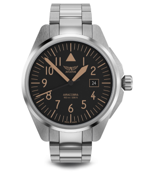 pánske letecké hodinky AVIATOR model AIRACOBRA 43 TYPE A V.1.38.0.316.5