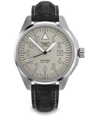 pánske letecké hodinky AVIATOR model AIRACOBRA 43 TYPE A V.1.38.0.320.4