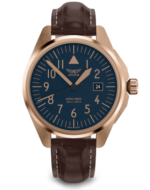 pánske letecké hodinky AVIATOR model AIRACOBRA 43 TYPE A V.1.38.2.318.4