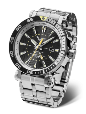 pnske hodinky Vostok-Europe ENERGIA Rocket Automatick, GMT funkcia NH34-575A718B