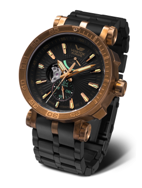 p�nske hodinky Vostok-Europe ENERGIA Rocket power reserve indication YN84/575O540B