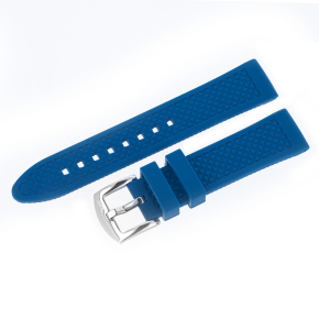 silik�nov� remienok modr� s oce�ovou lesklou prackou na model N-1 ROCKET Compact automatic NH35-125A748