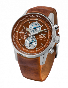 pnske hodinky Vostok Europe GAZ-14 world timer/alarm YM26/565A292