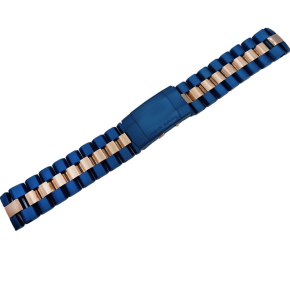 kovový náramok oceľový v modro-pozlátenej PVD úprave na model LUNOCHOD 6S21-620E631B