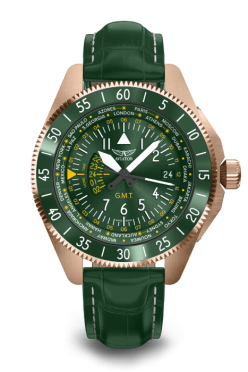 pnske leteck hodinky AVIATOR model Airacobra GMT  V.1.37.2.309.4