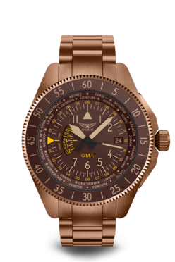 pnske leteck hodinky AVIATOR model Airacobra GMT  V.1.37.8.306.5