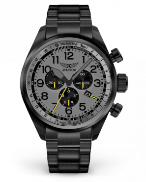 pánske letecké hodinky AVIATOR model Airacobra P45 chrono  V.2.25.5.174.5