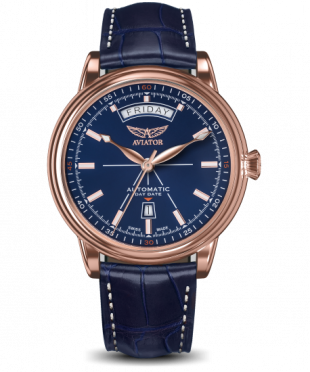 pánske hodinky AVIATOR model Douglas day-date V.3.20.2.225.4