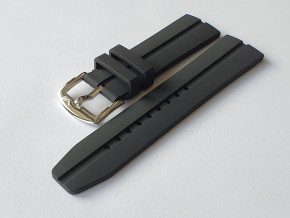 siliknov remienok ierny s oceovou lesklou prackou na model  EVEREST Underground YM8J-597A549