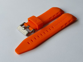 silikónový remienok oranžový na model LUNOCHOD YM86-620A506 s oceľovou matnou prackou