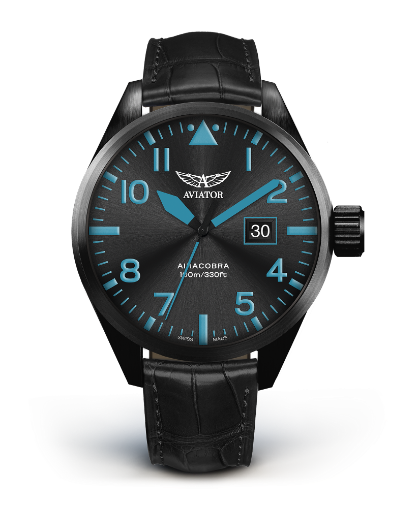 pánske letecké hodinky AVIATOR model Airacobra P42  V.1.22.5.188.4