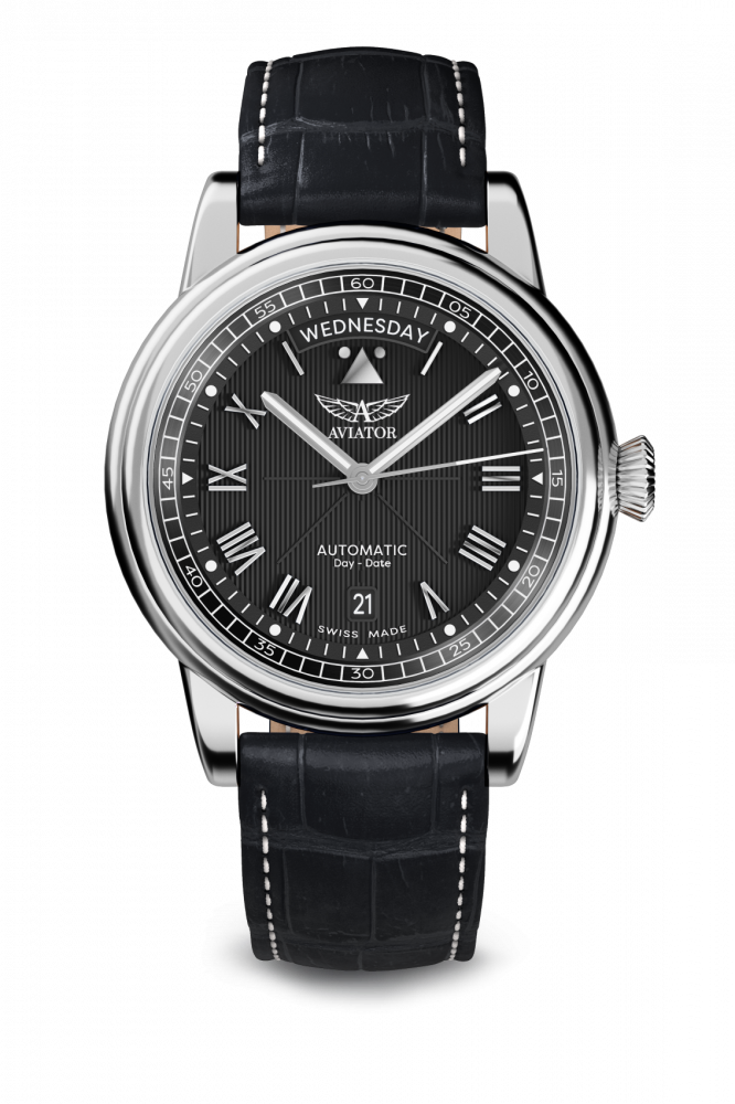 pánske hodinky AVIATOR Douglas day-date 41 V.3.35.0.274.4