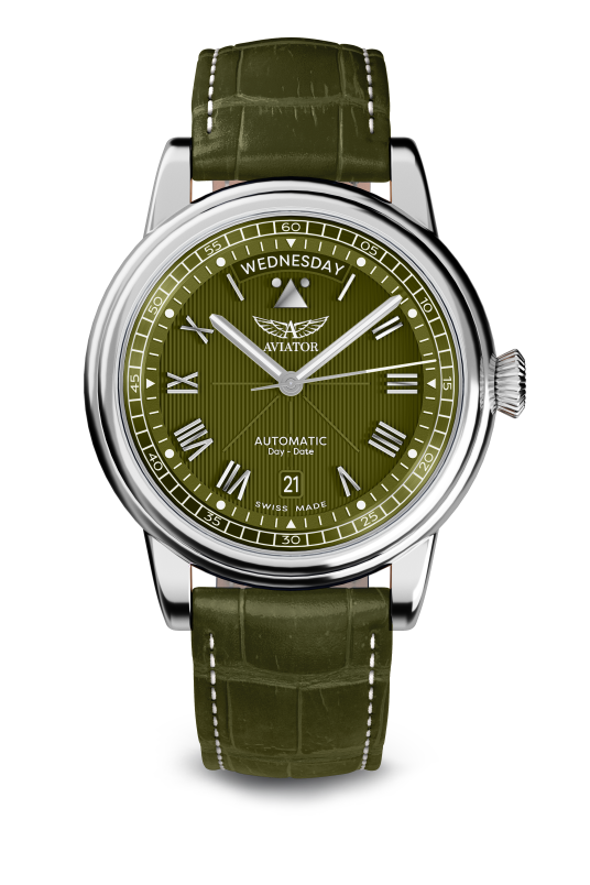 pánske hodinky AVIATOR Douglas day-date 41 V.3.35.0.278.4