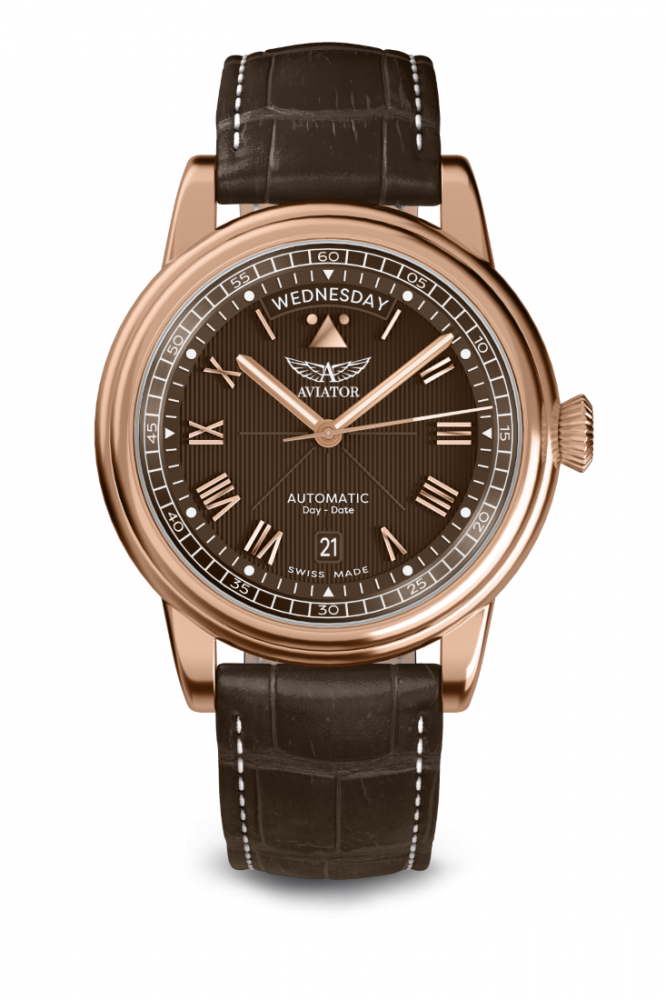 pánske hodinky AVIATOR Douglas day-date 41 V.3.35.2.280.4