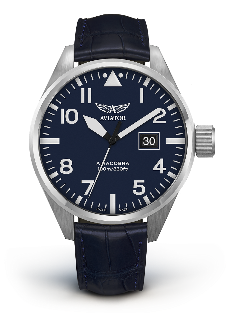 pánske letecké hodinky AVIATOR model Airacobra P42  V.1.22.0.149.4