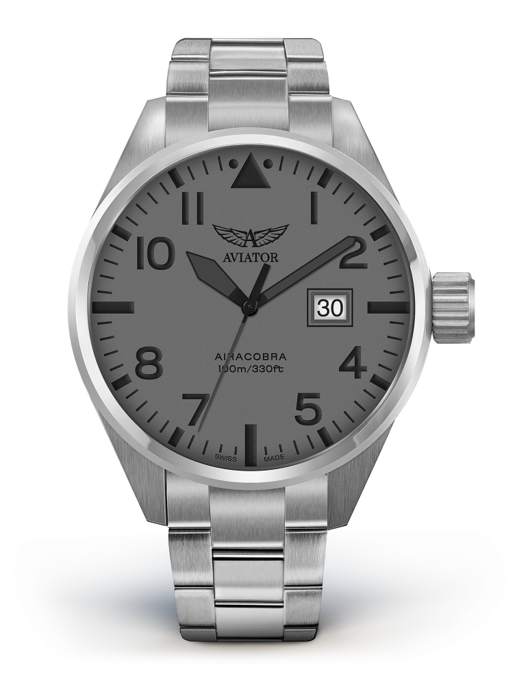 pánske letecké hodinky AVIATOR model Airacobra P42  V.1.22.0.150.5
