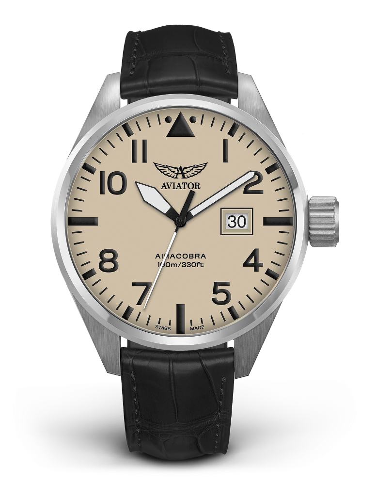 pánske letecké hodinky AVIATOR model Airacobra P42  V.1.22.0.190.4