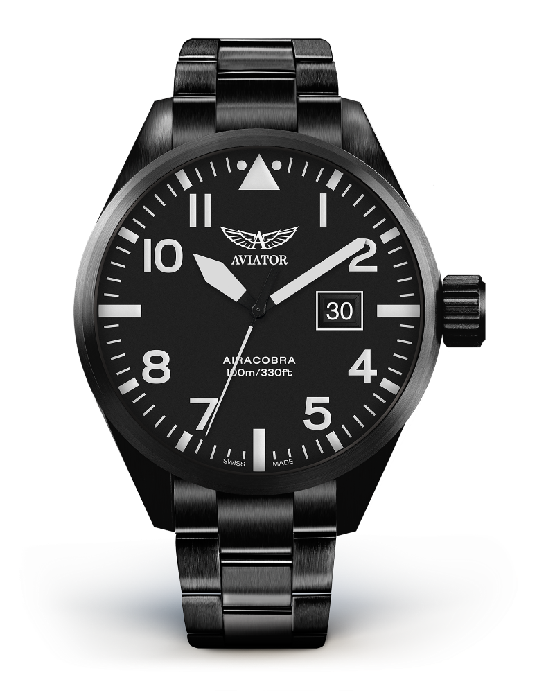 pánske letecké hodinky AVIATOR model Airacobra P42  V.1.22.5.148.5