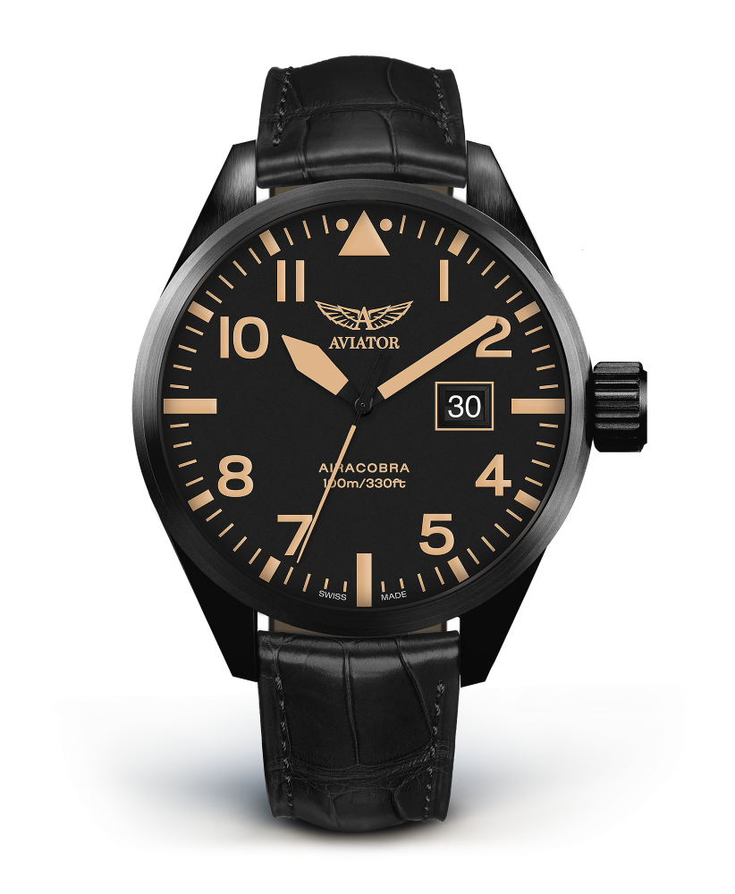 pánske letecké hodinky AVIATOR model Airacobra P42  V.1.22.5.157.4