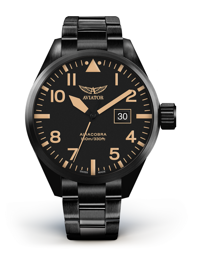 pánske letecké hodinky AVIATOR model Airacobra P42  V.1.22.5.157.5