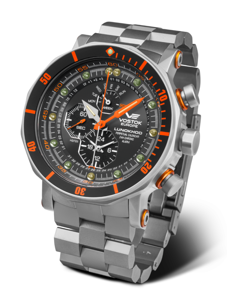 pánske hodinky Vostok-Europe LUNOCHOD-2 multifunctional line YM86-620A506B