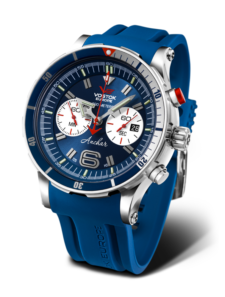 pánske hodinky Vostok-Europe ANCHAR Submarine chrono line 6S21-510A583